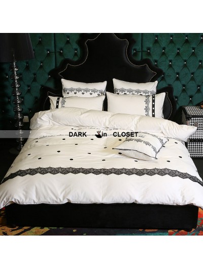 Gothic Comforter Sets Vintage Bedding Online White And Black Gothic Vintage Palace Comforter Set 0015