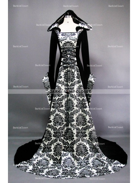 IMG:http://www.darkincloset.com/581-1830-thickbox/white-and-black-velvet-gothic-hooded-medieval-dress.jpg