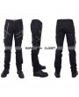 Devil Fashion Black Zipper Chain Gothic Punk Pants for Men