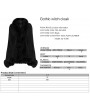 Punk Rave Black Gothic Witch Gradient Fur Trim Cloak for Women