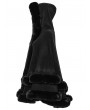 Punk Rave Black Gothic Retro Hooded Loose Fur Cloak for Women