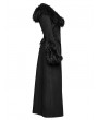 Punk Rave Black Vintage Gothic Detachable Short-to-Long  Woolen Jacket for Women