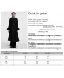 Punk Rave Black Gothic Retro Buckle Belt Long Fur Coat for Women