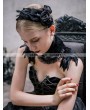 Devil Fashion Black Gothic Feather Headdress