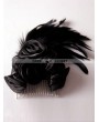 Devil Fashion Black Gothic Feather Headdress