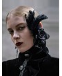 Devil Fashion Black Gothic Feather Headdress