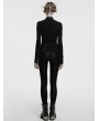 Punk Rave Black Gothic Bat Hollowed Chain Base Long Sleeve T-Shirt for Women