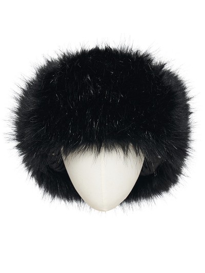 Punk Rave Black Gothic Punk Personalized Dark Plush Hat