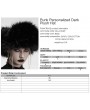 Punk Rave Black Gothic Punk Personalized Dark Plush Hat