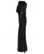 Punk Rave Black Gothic Wasteland Tassel Long Flared Pants for Women