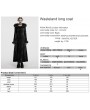 Punk Rave Black Gothic Wasteland Fur Hooded Long Coat for Women