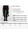 Punk Rave Black and Red Gothic Mesh Plaid Ruffled High-Low Skirt