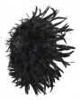 Eva Lady Black Gothic Vintage Ruched Feather Umbrella