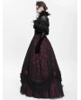 Eva Lady Black Gothic Feather Mesh Spliced Velvet Short Cape for Women
