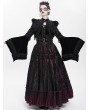 Eva Lady Black Gothic Lace Embroidery Velvet Bolero Short Jacket for Women