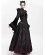 Eva Lady Black Gothic Lace Embroidery Velvet Bolero Short Jacket for Women