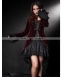 Pentagramme Wine Red Velvet Gothic Swallow-Tailed Coat for Women