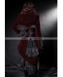 Pentagramme Wine Red Velvet Gothic Swallow-Tailed Coat for Women