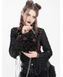 Devil Fashion Black Gothic Batwing Round Devil Plush Bag