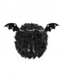 Devil Fashion Black Gothic Batwing Round Devil Plush Bag