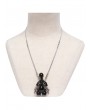 Devil Fashion Black Gothic Punk Bondage Pendant Necklace
