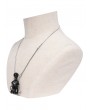 Devil Fashion Black Gothic Punk Bondage Pendant Necklace