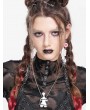 Devil Fashion White Gothic Punk Bondage Pendant Necklace