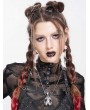 Devil Fashion Silver Gray Gothic Punk Bondage Pendant Necklace