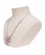Devil Fashion Silver Gray Gothic Demon Crystal Pendant Necklace