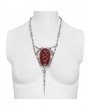 Devil Fashion Silver Retro Cross Chain Pendant Necklace