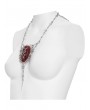 Devil Fashion Silver Retro Cross Chain Pendant Necklace