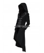 Pentagramme Black Velvet Gothic Hooded Long Coat for Women