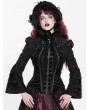 Devil Fashion Black Victorian Gothic Bell Sleeve Short Jacket for Women