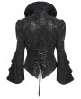Devil Fashion Black Victorian Gothic Bell Sleeve Short Jacket for Women