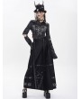 Devil Fashion Black Gothic Punk Cut Out Long Sleeve Shirt for Women