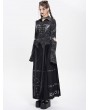 Devil Fashion Black Gothic Punk Cut Out Long Sleeve Shirt for Women