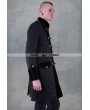 Pentagramme Black Pattern Winter Gothic Coat for Men