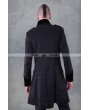 Pentagramme Black Pattern Winter Gothic Coat for Men