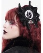 Devil Fashion White Gothic Printed Round Pin Badge