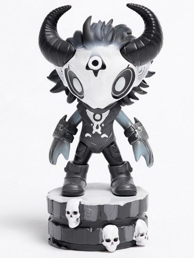 Devil Fashion Black and Grey Gothic Skull Horned Resin Kit