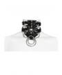 Devil Fashion Black Gothic Skull Spiked Rivet Choker for Men