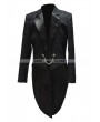 Pentagramme Black Gothic Swallow Tail Jacket for Men