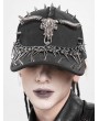 Devil Fashion Black Gothic Punk Spike Studded Cap for Men