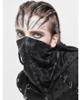 Devil Fashion Black and Gray Pattern Gothic Face Mask Scarf