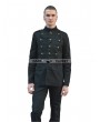 Pentagramme Black Gothic Military Style Jacket for Men