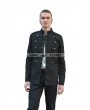 Pentagramme Black Gothic Military Style Jacket for Men