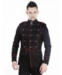 Pentagramme Black Gothic Military Style Jacket for Men