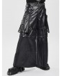 Devil Fashion Black Gothic Punk Cargo Detachable Pocket Pants for Men