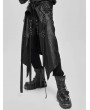 Devil Fashion Black Gothic Punk Rock Strap Half Skirt for Men