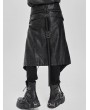 Devil Fashion Black Gothic Punk Rock Strap Half Skirt for Men